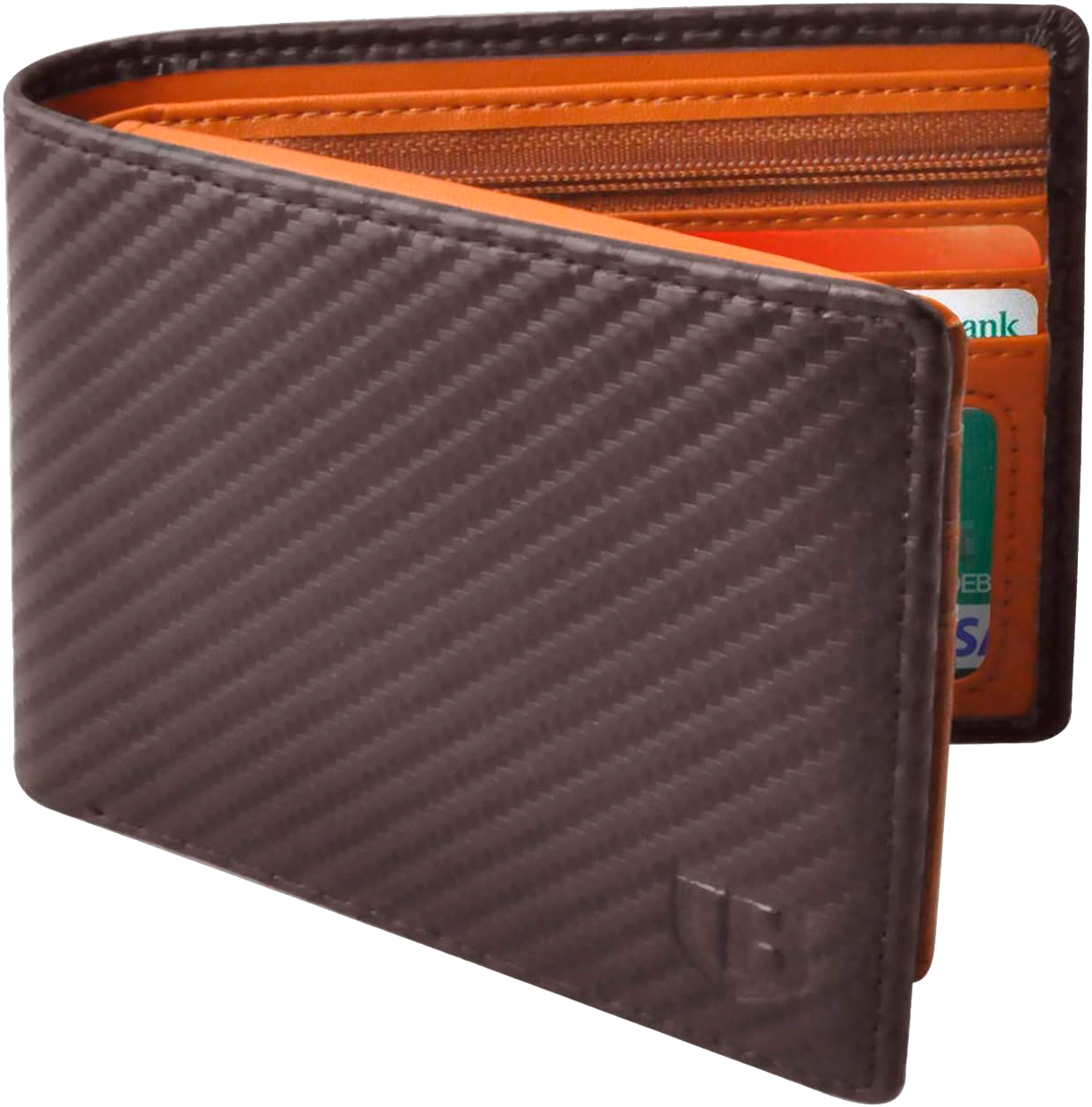 BIAL RFID Blocking Bifold Wallet — slim PU leather men's wallet
